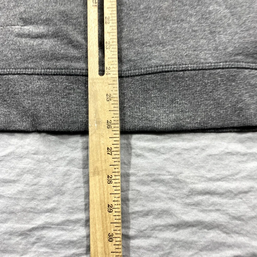 Levis Hoodie Mens XXL 2XL Gray Red White Pullover‎ Spell Out Sweatshirt Fleece